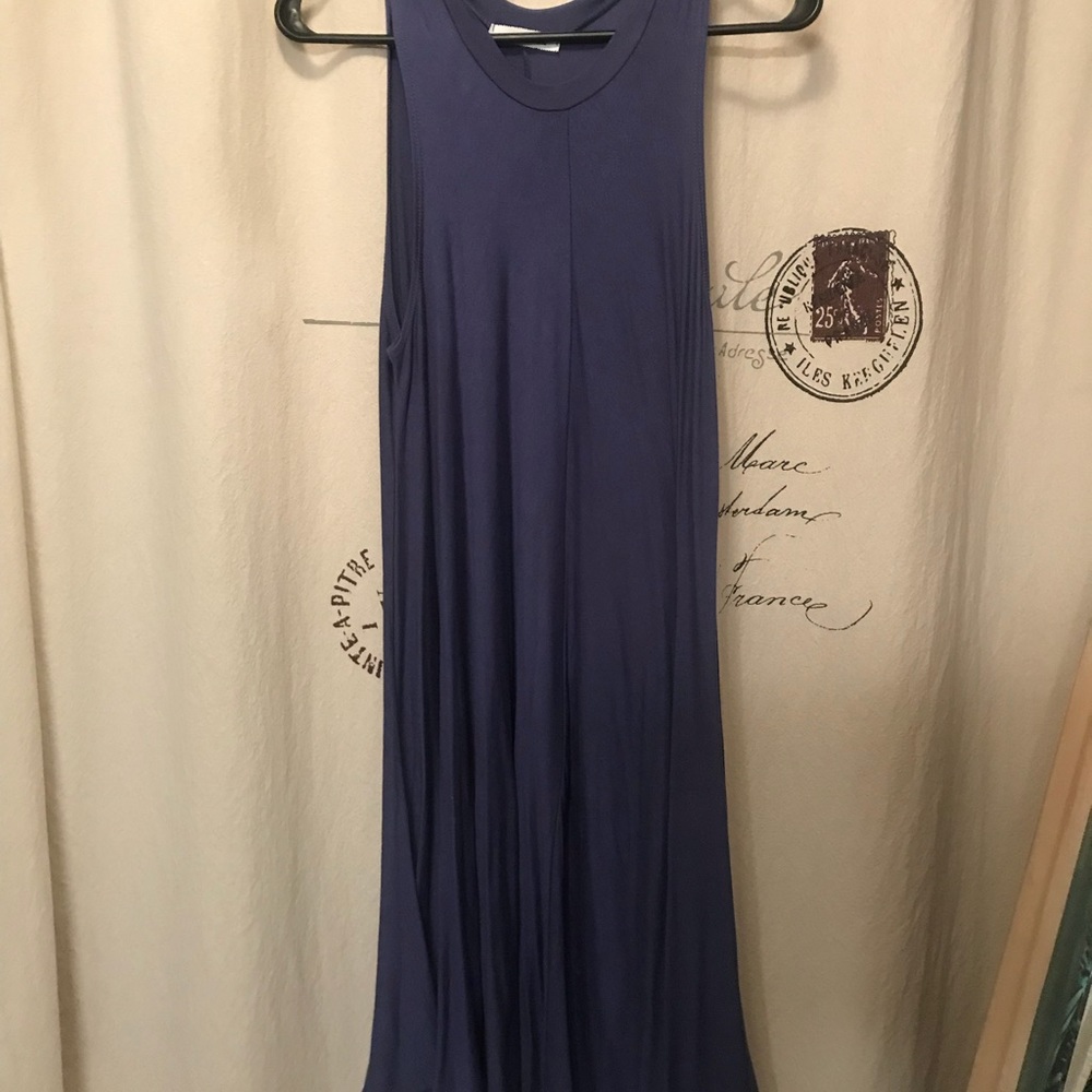 Blue loose fit dress